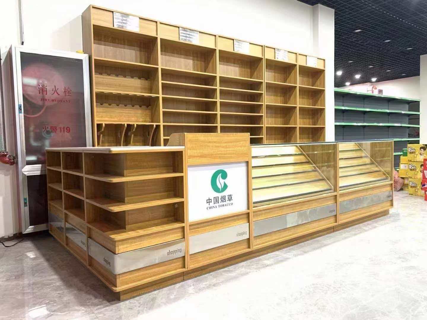 沈北新区烟酒柜零食货架 - 方案
